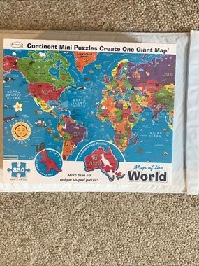 Re-marks Map Of The World Jigsaw Puzzle 850 Pieces